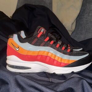 Nike Air Max 95 Black Red Orange Sneakers